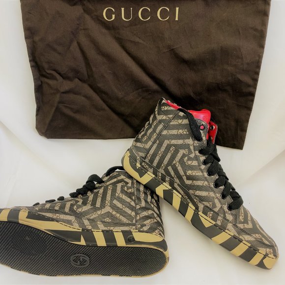 GUCCI CALEIDO CANVAS TRAINERS - Picture 2 of 2